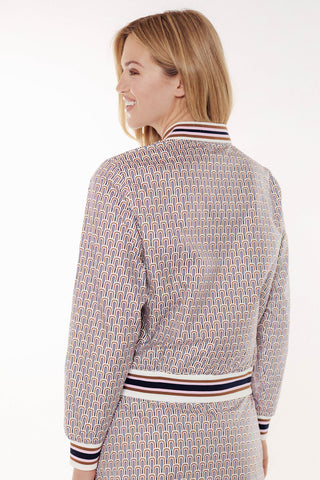 Margaux Bomber - White/Royale