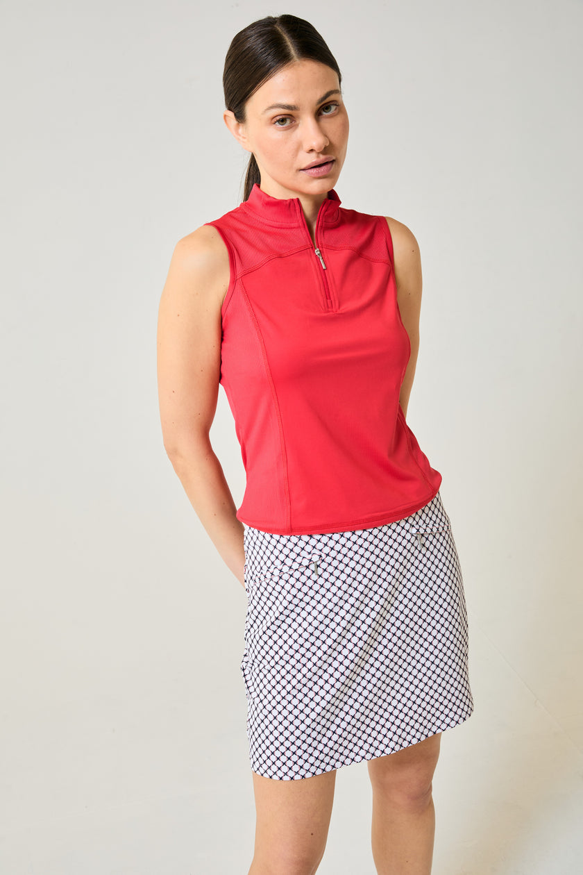 Motion Sleeveless Tank Scarlet
